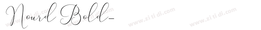 Nourd Bold字体转换